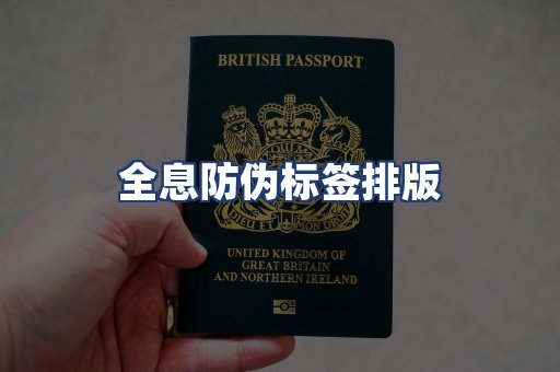 全息防伪标签排版